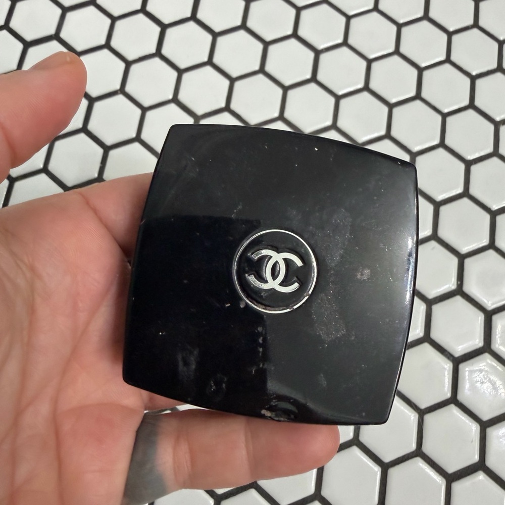Chanel Black Compact Case vintage